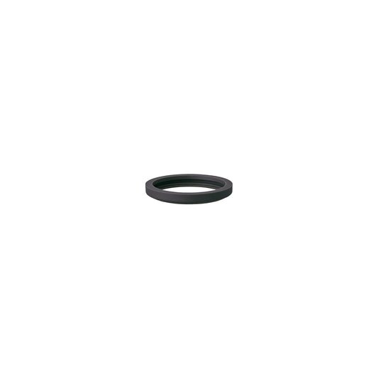 Black ring on a white background